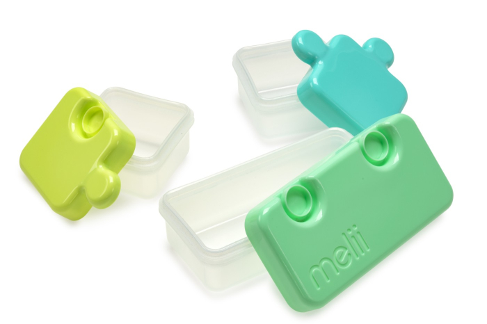 RECIPIENT HRANA BEBE MODEL PUZZLE, MELII, ALBASTRUu0026VERDE [4]