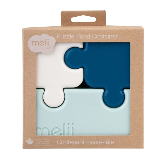 RECIPIENT HRANA BEBE MODEL PUZZLE, MELII LUXE, BLEUMARIN IVOIRE MENTA [6]