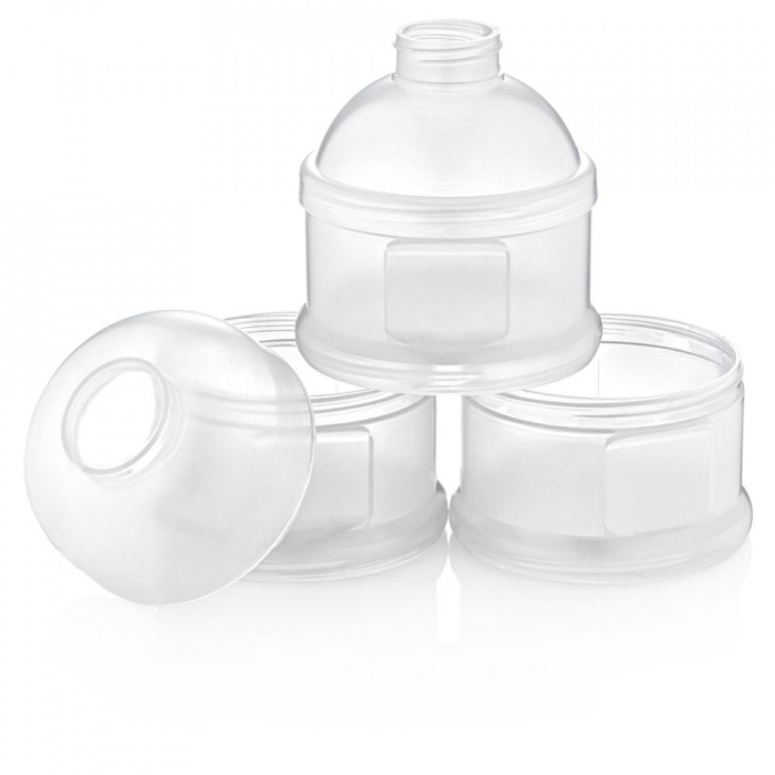 Recipient lapte praf BabyJem cu 3 compartimente (Culoare: Alb) [7]