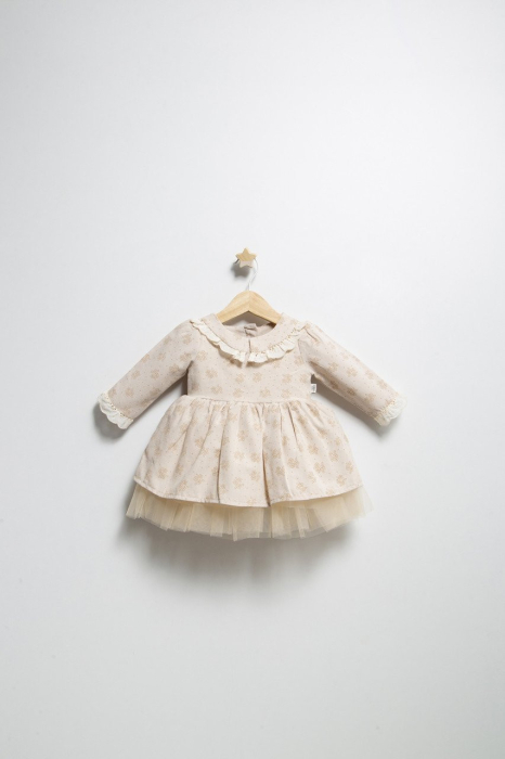 Rochita eleganta pentru fetite Elbise, Tongs baby, cu tulle si volane [3]