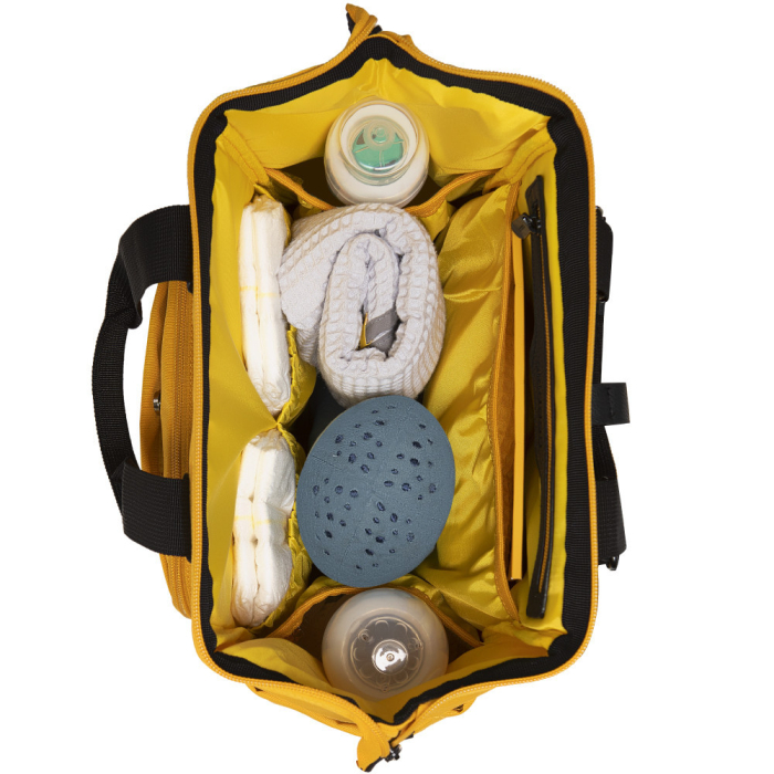 Rucsac multifunctional mamici Skiddou Astrid, Galben [3]