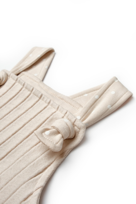 Salopeta cu bretele TeddyBear, BabyCosy, 100% bumbac organic [4]