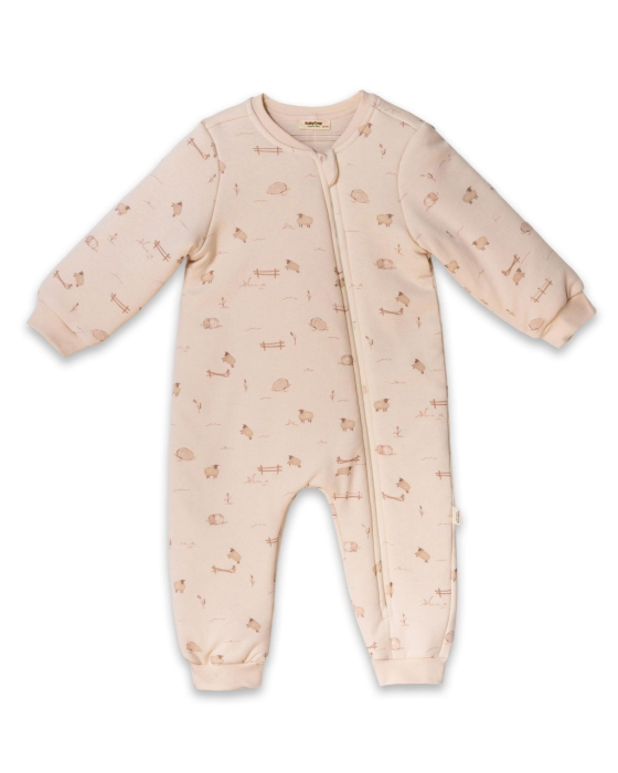 Salopeta cu fermoar, Lamb, BabyCosy, 100% bumbac organic [5]