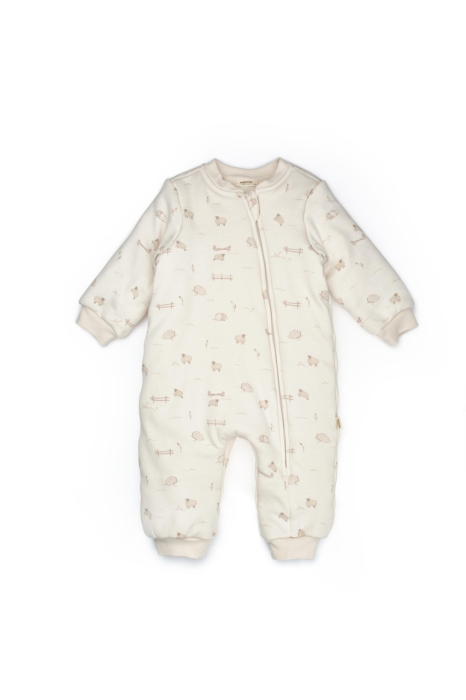 Salopeta cu fermoar, Lamb, BabyCosy, 100% bumbac organic [2]