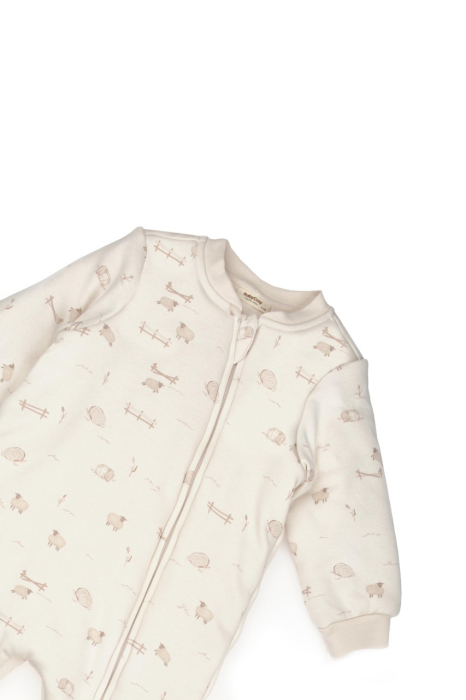 Salopeta cu fermoar, Lamb, BabyCosy, 100% bumbac organic [4]