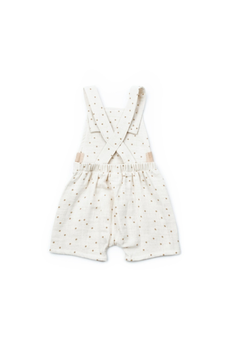 Salopeta cu palariuta TeddyBear, BabyCosy, 100% bumbac organic [3]