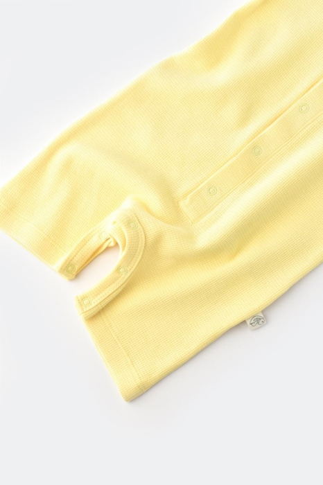 Salopeta cu pantaloni scurti - 100% bumbac organic - Galben, BabyCosy [9]