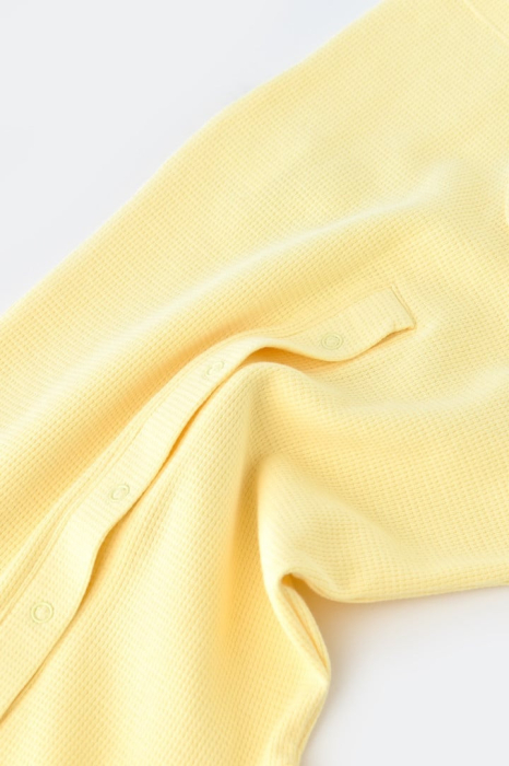 Salopeta cu pantaloni scurti - 100% bumbac organic - Galben, BabyCosy [10]
