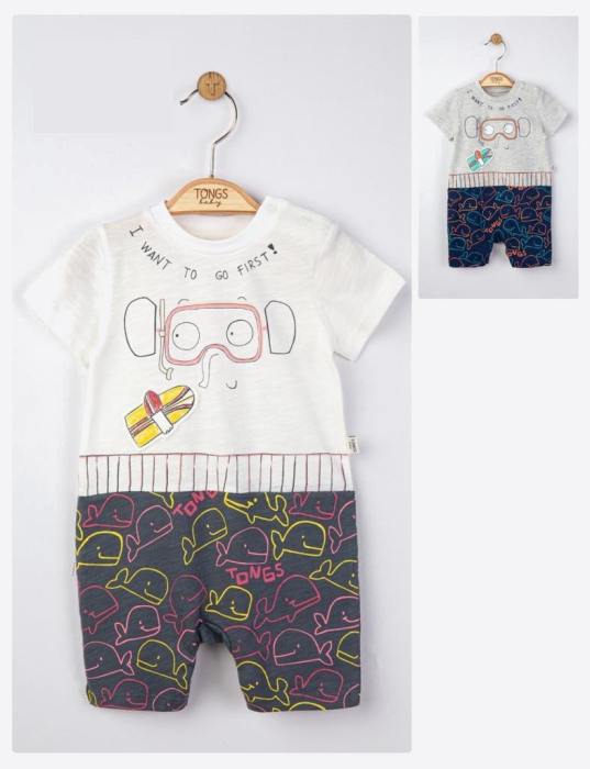 Salopeta de vara pentru bebelusi Swim, Tongs baby [2]