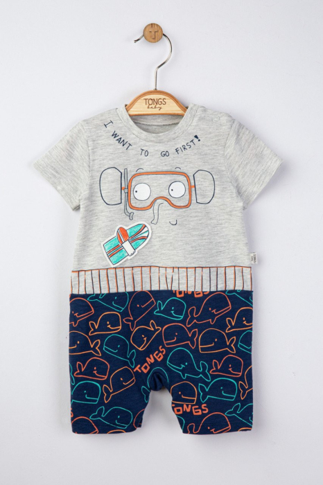 Salopeta de vara pentru bebelusi Swim, Tongs baby [3]