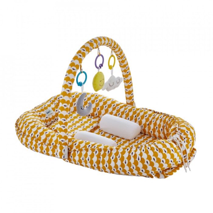 Salteluta BabyNest cu bara jucarii Between parents (Culoare: Turcoaz) [5]