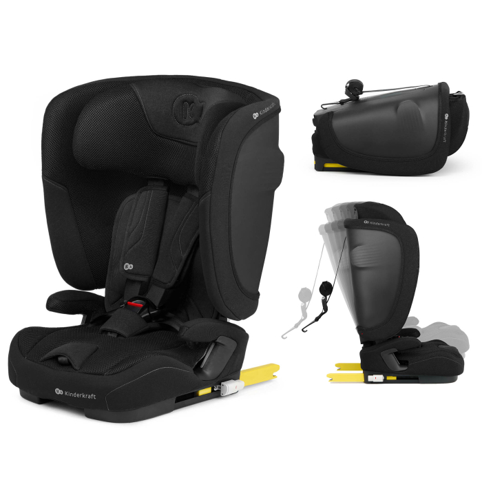 SCAUN AUTO KINDERKRAFT FIX2GO 76-150 CM, BLACK [4]