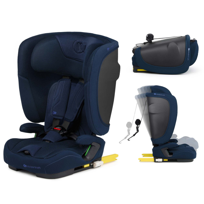 SCAUN AUTO KINDERKRAFT FIX2GO 76-150 CM, NAVY [4]