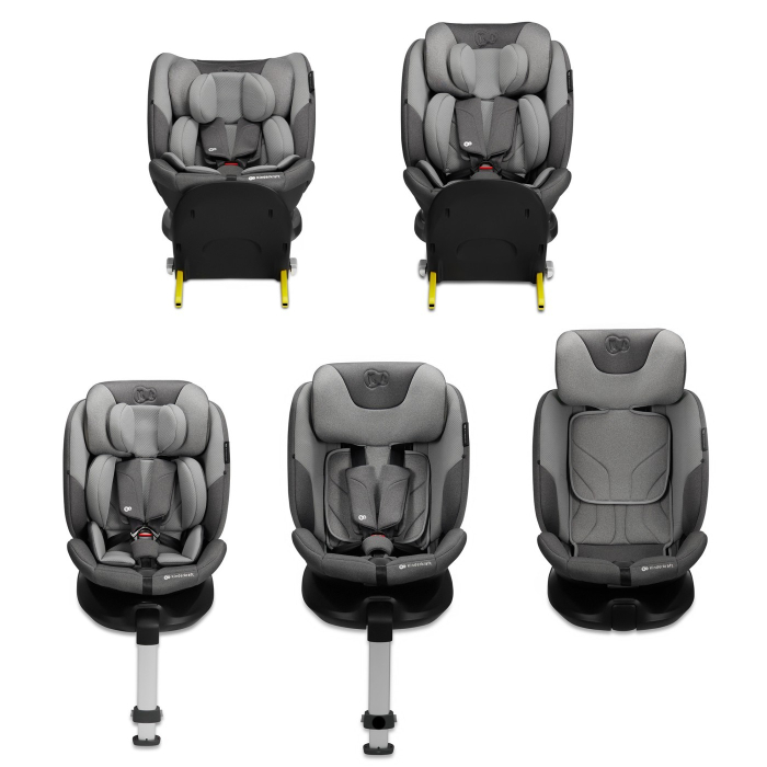 SCAUN AUTO KINDERKRAFT I-FIX, I-SIZE 40-150 CM, COOL GREY [4]