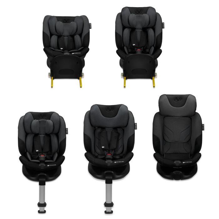 SCAUN AUTO KINDERKRAFT I-FIX, I-SIZE 40-150 CM, GRAPHITE BLACK [5]
