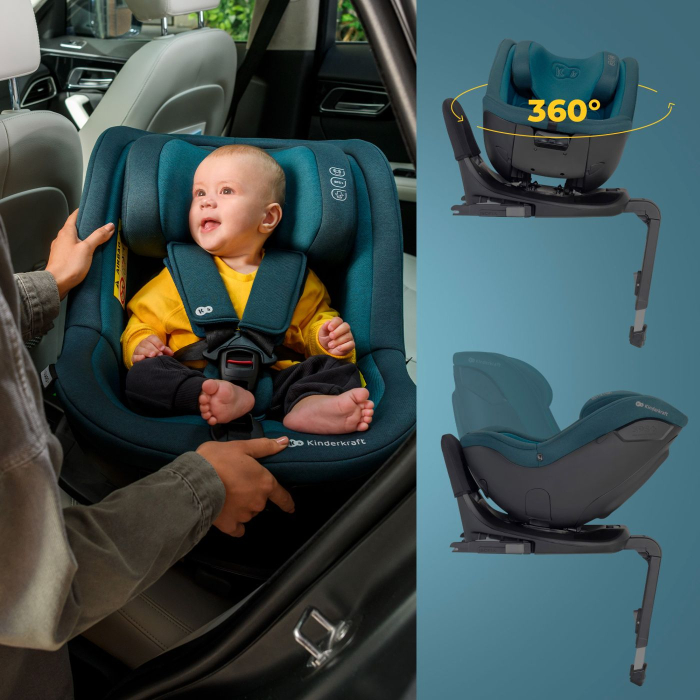 SCAUN AUTO KINDERKRAFT I-GUARD PRO I-SIZE 61-105 CM, GRAPHITE BLACK [4]