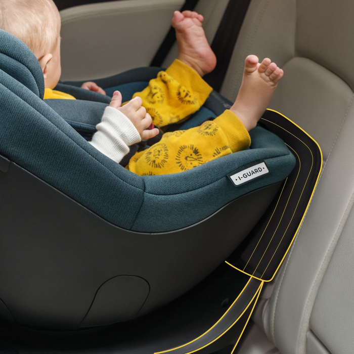 SCAUN AUTO KINDERKRAFT I-GUARD PRO I-SIZE 61-105 CM, GRAPHITE BLACK [3]