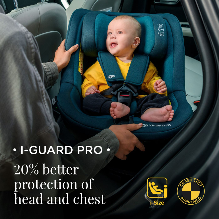 SCAUN AUTO KINDERKRAFT I-GUARD PRO I-SIZE 61-105 CM, GRAPHITE BLACK [14]