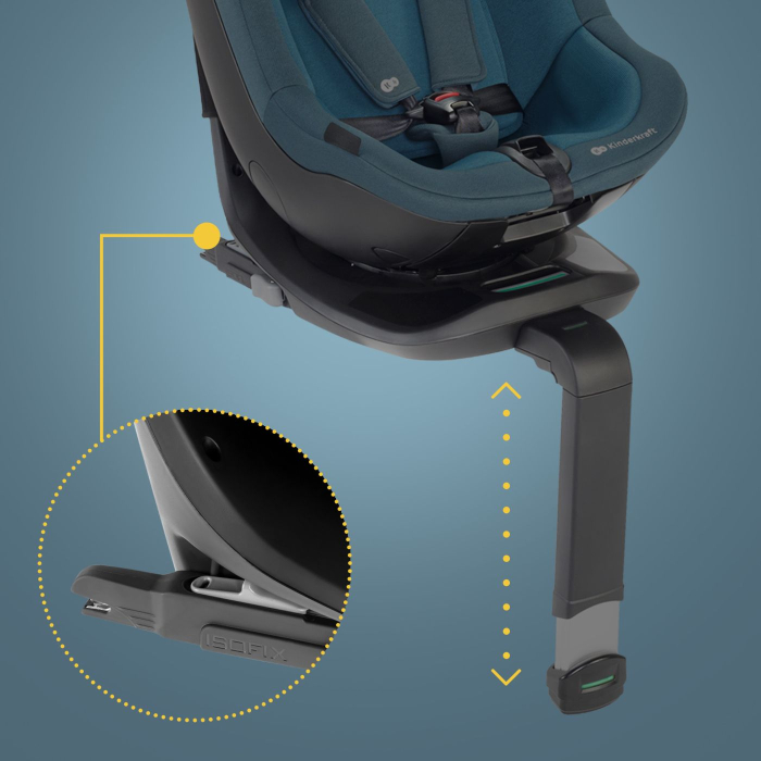 SCAUN AUTO KINDERKRAFT I-GUARD PRO I-SIZE 61-105 CM, GRAPHITE BLACK [6]