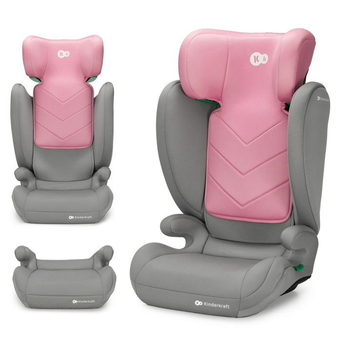 SCAUN AUTO KINDERKRAFT I-SPARK, I-SIZE 100-150 CM, PINK [4]