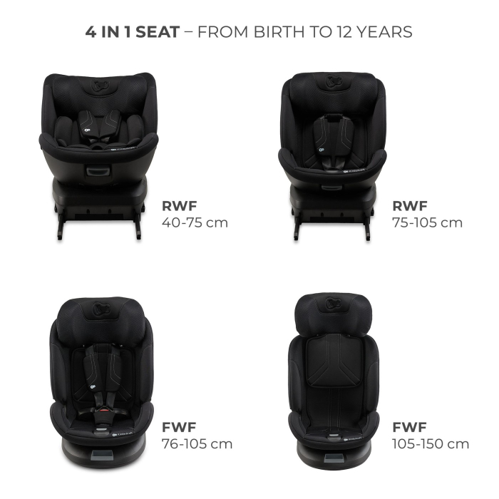 SCAUN AUTO KINDERKRAFT XPEDITION 3 I-SIZE 40-150 CM, BLACK [2]