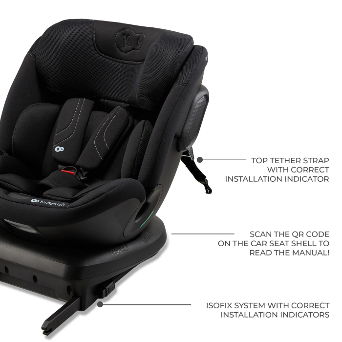SCAUN AUTO KINDERKRAFT XPEDITION 3 I-SIZE 40-150 CM, BLACK [9]