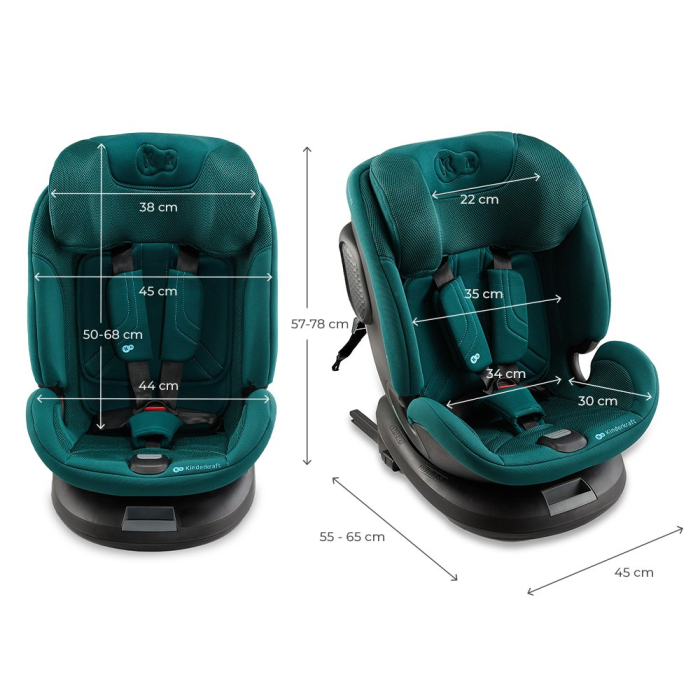 SCAUN AUTO KINDERKRAFT XPEDITION 3 I-SIZE 40-150 CM, GREEN [10]