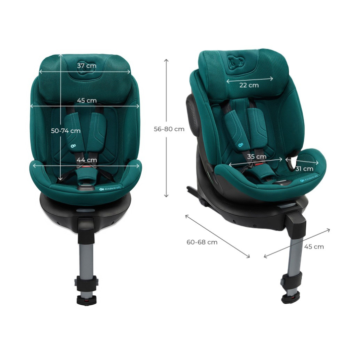 SCAUN AUTO KINDERKRAFT XRIDER 2 I-SIZE 40-150 CM GREEN [13]