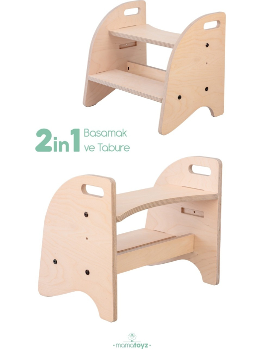 Scaun inaltator tip scara cu 2 trepte pentru copii, model 1, MamaToyz [7]