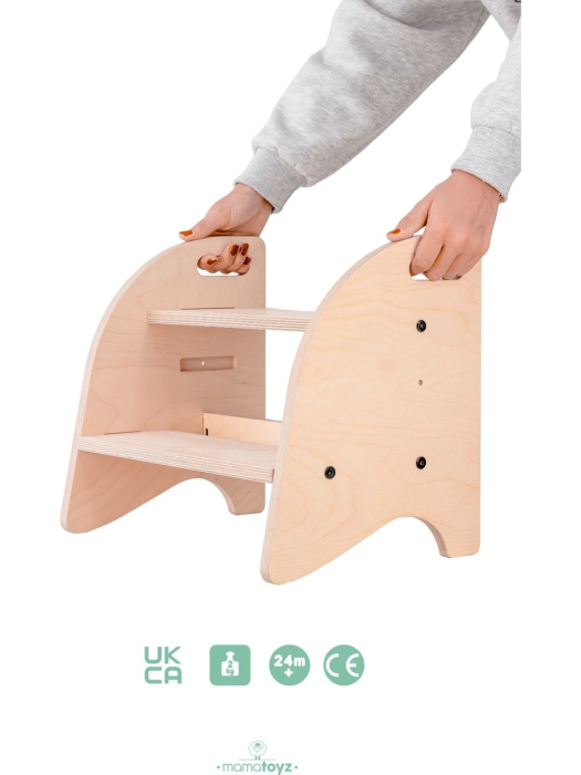 Scaun inaltator tip scara cu 2 trepte pentru copii, model 1, MamaToyz [6]