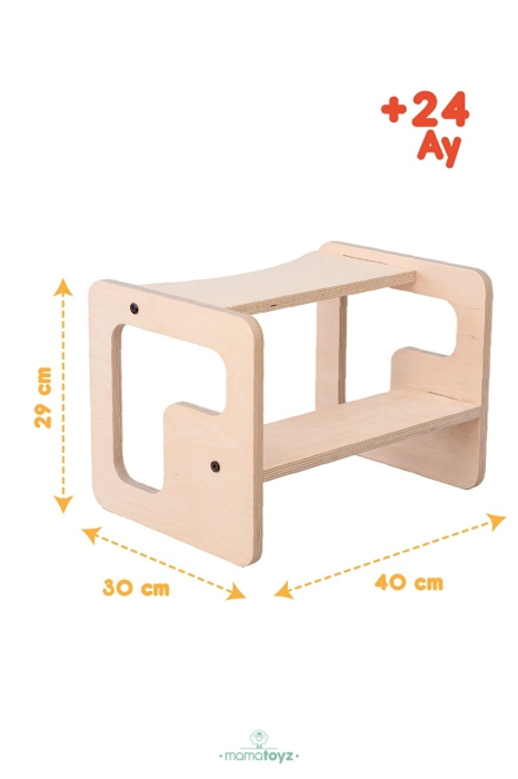 Scaun inaltator tip scara cu 2 trepte pentru copii, model 3, MamaToyz [5]