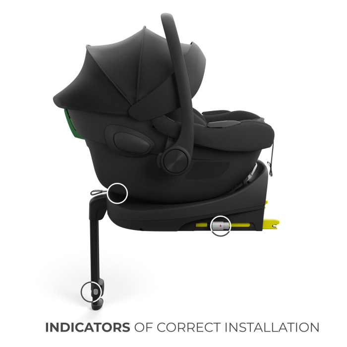 SCOICA AUTO KINDERKRAFT I-LITE 40-87 CM, BLACK [10]