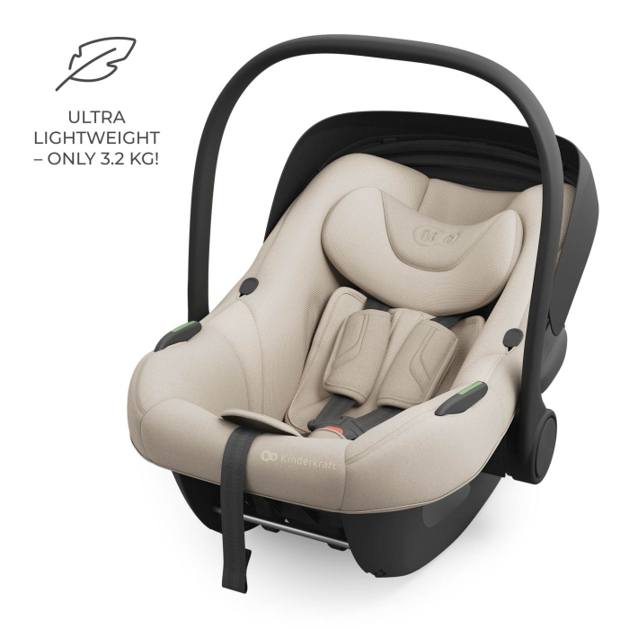 SCOICA AUTO KINDERKRAFT I-LITE CU BAZA ENDURA SAFE FX BEIGE [4]