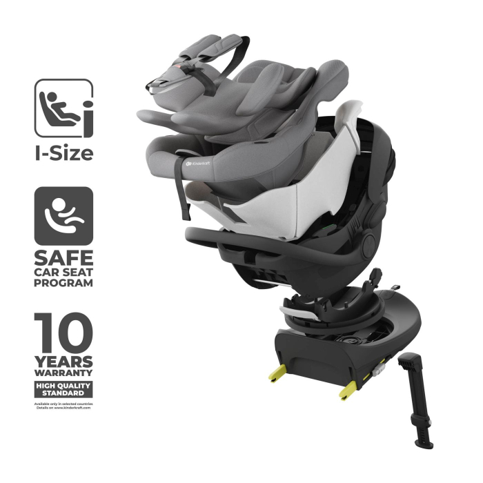 SCOICA AUTO KINDERKRAFT I-LITE CU BAZA ISOFIX ENDURA SAFE FX, GRAY [5]