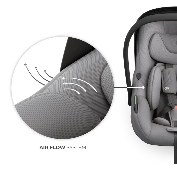 SCOICA AUTO KINDERKRAFT I-LITE CU BAZA ISOFIX ENDURA SAFE FX, GRAY [9]