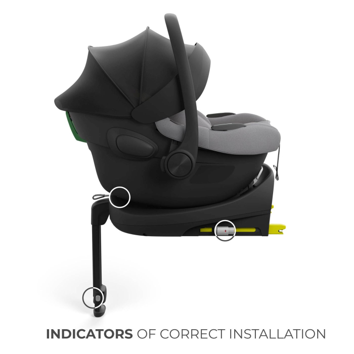 SCOICA AUTO KINDERKRAFT I-LITE CU BAZA ISOFIX ENDURA SAFE FX, GRAY [8]