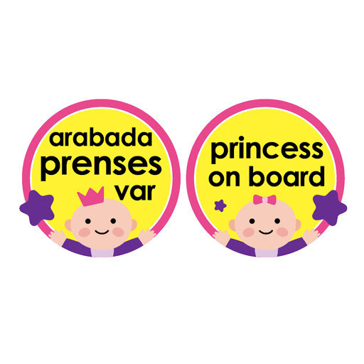 Semn luneta Baby/Prince/Princess on board cu ventuza (Culoare: Galben) [3]