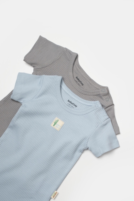 Set 2 body Bamboo, blue, BabyCosy, 50% bumbac+50%bambus [5]