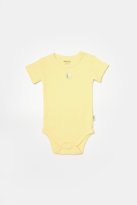 Set 2 body Bamboo, galben, BabyCosy, 50% bumbac+50%bambus [4]