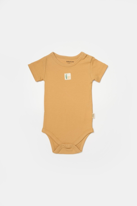 Set 2 body Bamboo, galben, BabyCosy, 50% bumbac+50%bambus [3]