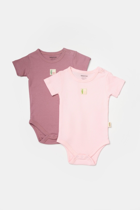 Set 2 body Bamboo,roz, BabyCosy, 50% bumbac+50%bambus [3]