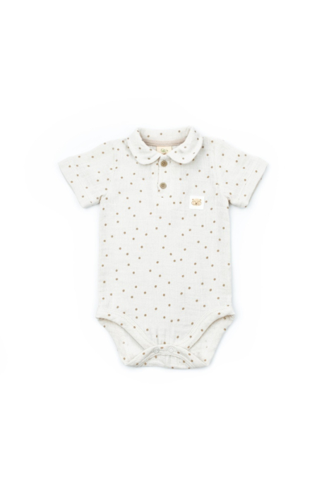 Set 2 body-uri cu guler TeddyBear, BabyCosy, 100% bumbac [6]