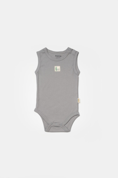 Set 2 body-uri fara maneci Bamboo, bleu, BabyCosy, 50% bambus+50% bumbac [3]