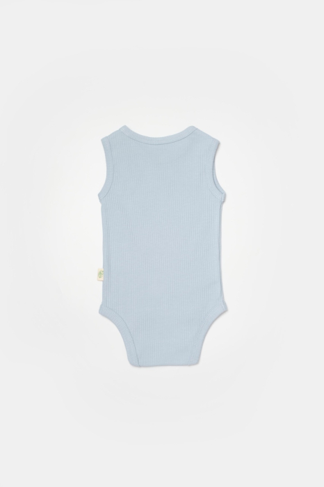 Set 2 body-uri fara maneci Bamboo, bleu, BabyCosy, 50% bambus+50% bumbac [5]