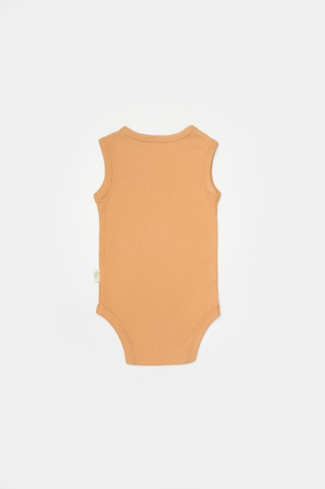 Set 2 body-uri fara maneci Bamboo, galben, BabyCosy, 50% bambus+50% bumbac [5]