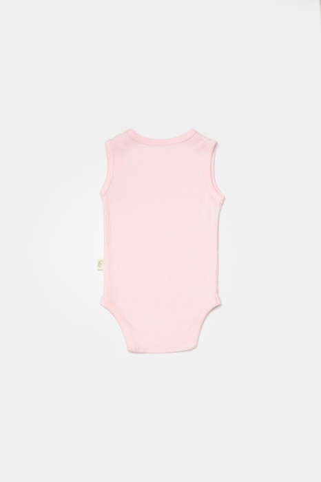 Set 2 body-uri fara maneci Bamboo, roz, BabyCosy, 50% bambus+50% bumbac [4]