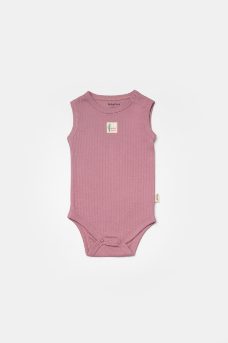 Set 2 body-uri fara maneci Bamboo, roz, BabyCosy, 50% bambus+50% bumbac [3]