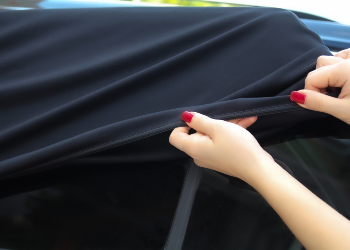 Set 2 bucati parasolar auto BabyJem Sun Shade Cover (Model: 47x107 cm) [5]