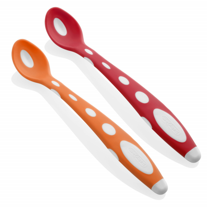 Set 2 lingurite din silicon BabyJem Soft Spoon (Culoare: Bleu) [9]