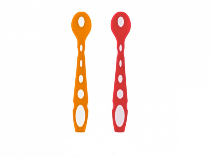 Set 2 lingurite din silicon BabyJem Soft Spoon (Culoare: Bleu) [5]